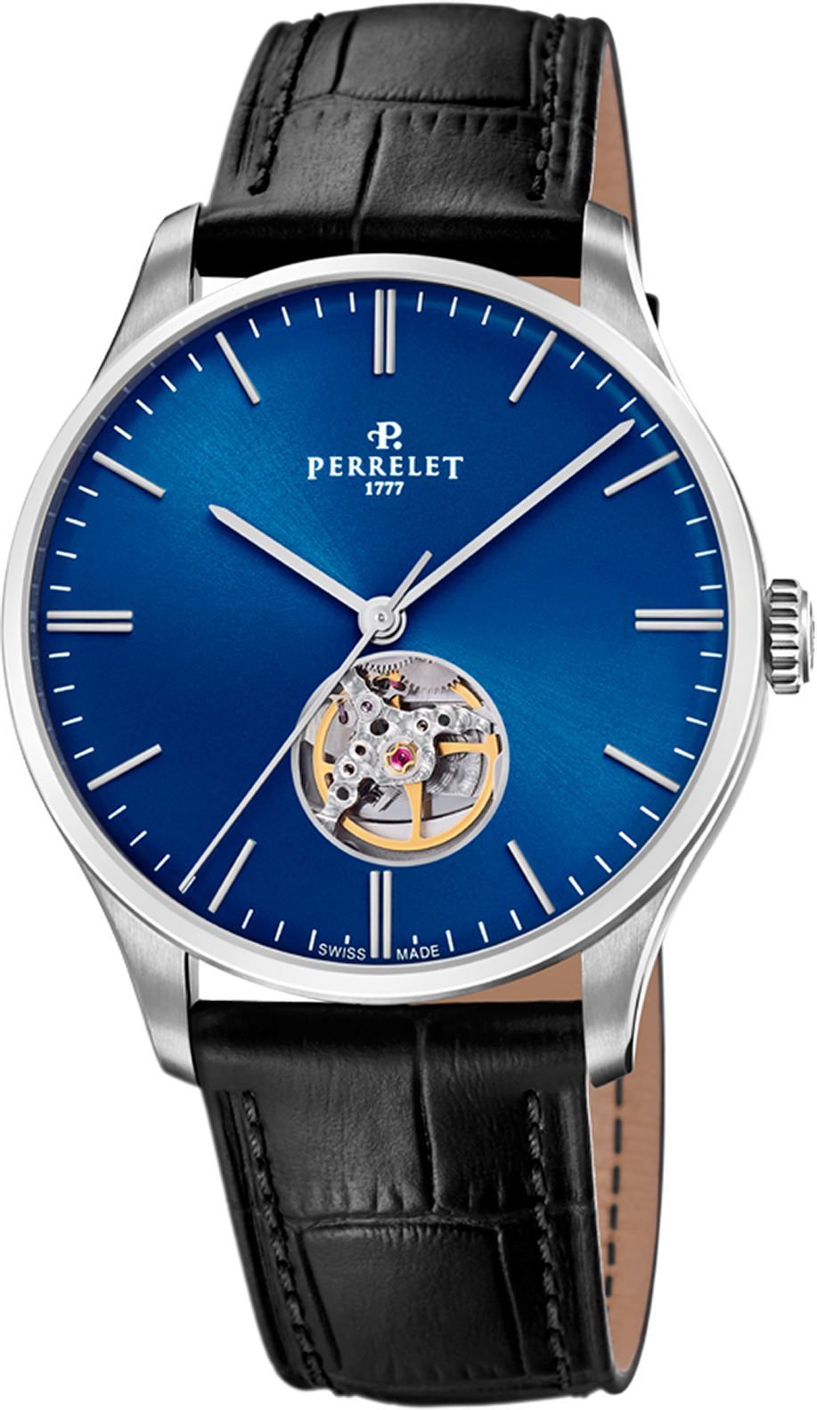 Perrelet Classics Weekend Blue Dial 39 mm Automatic Watch For Men - 1