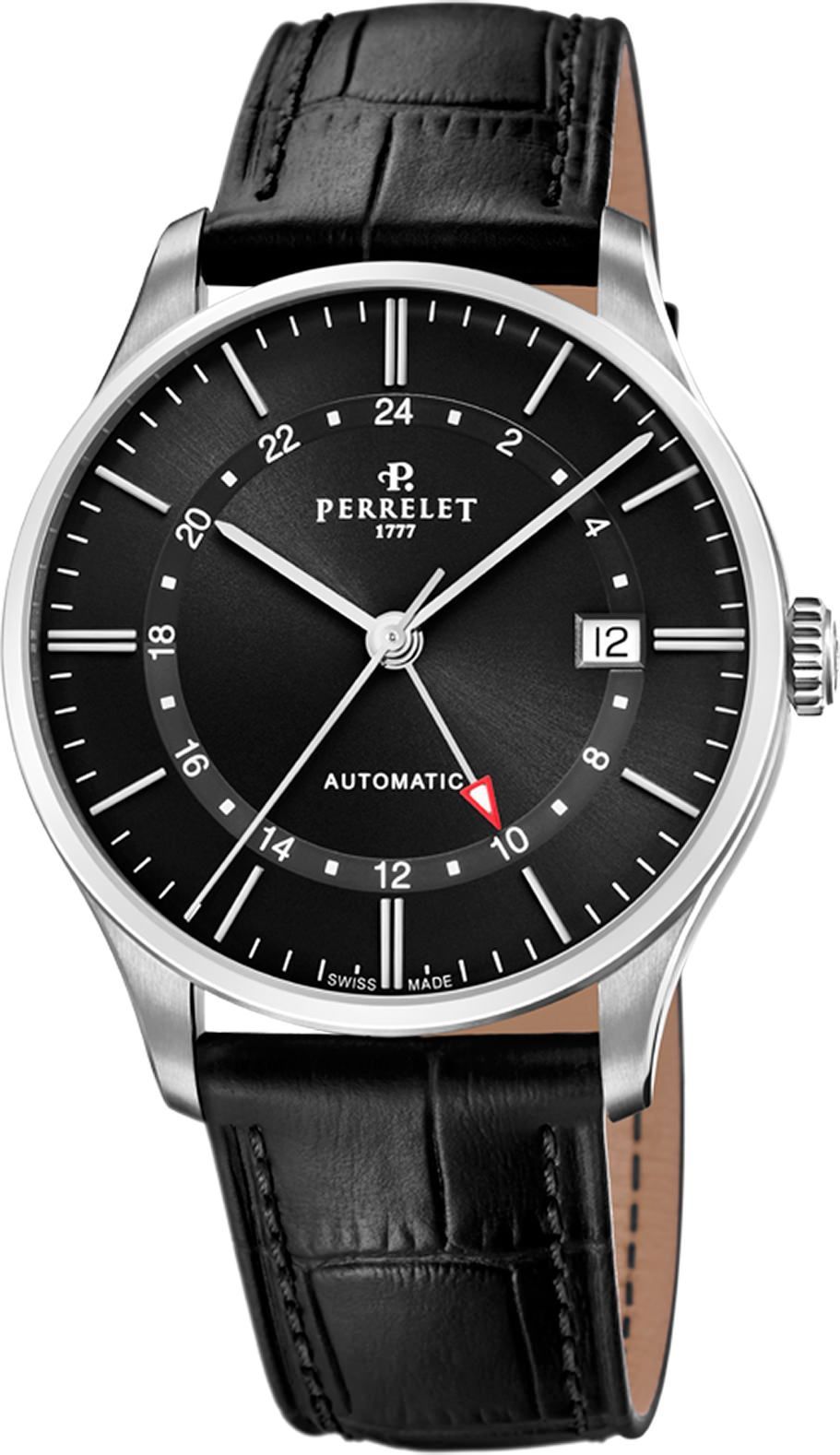 Perrelet Classics Weekend Black Dial 39 mm Automatic Watch For Men - 1