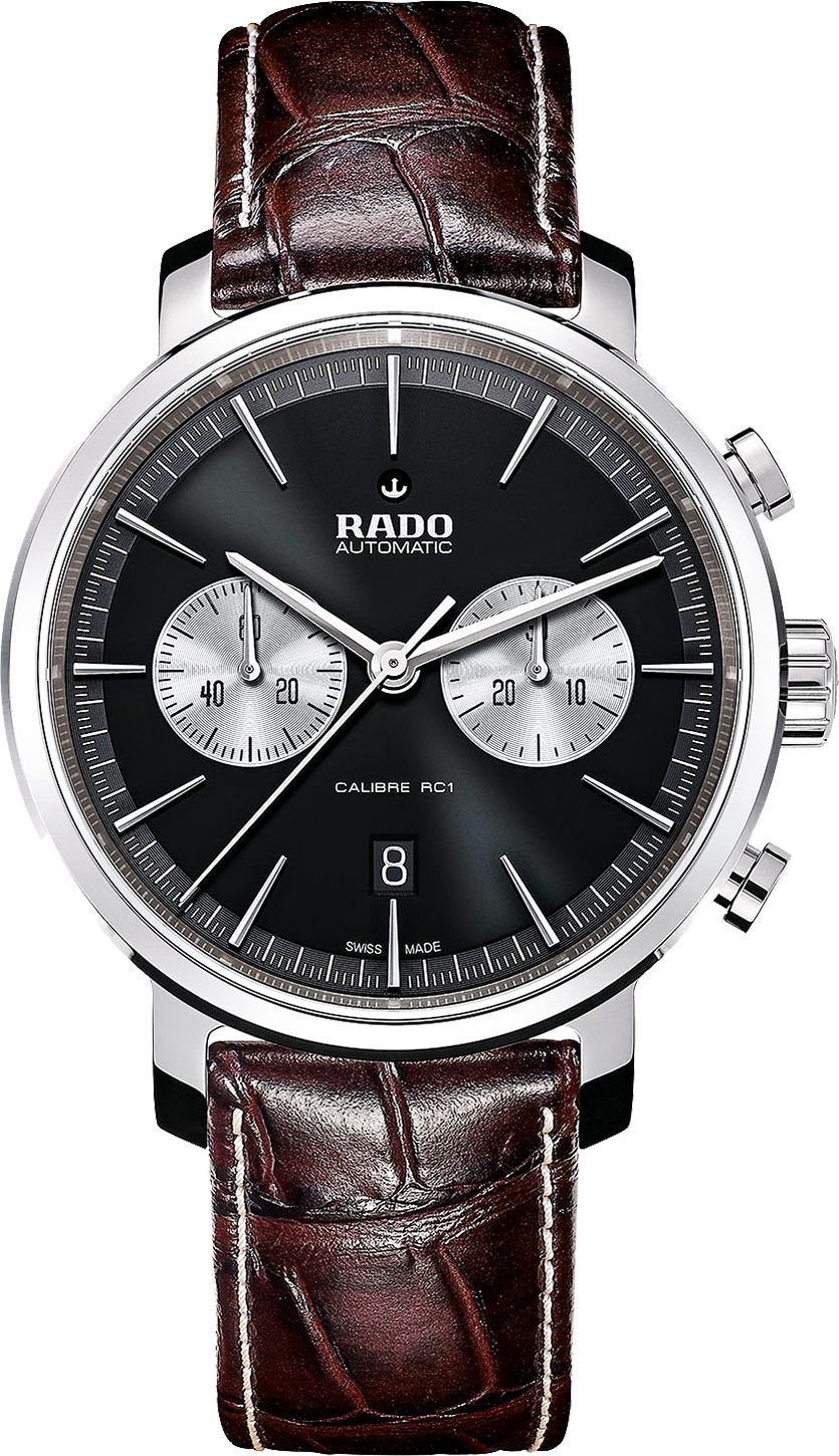 Rado DiaMaster  Black Dial 45 mm Automatic Watch For Men - 1