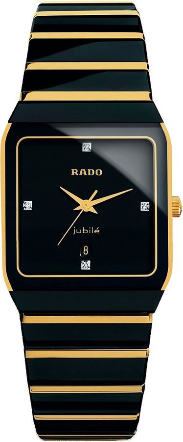 Rado Anatom  Black Dial 28X34 mm Quartz Watch For Unisex - 1