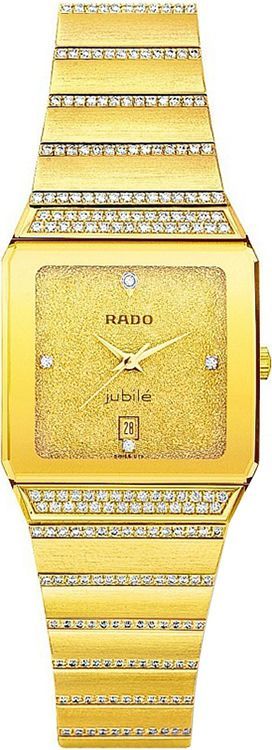 Rado Anatom  Gold Dial 28x34 mm Quartz Watch For Unisex - 1