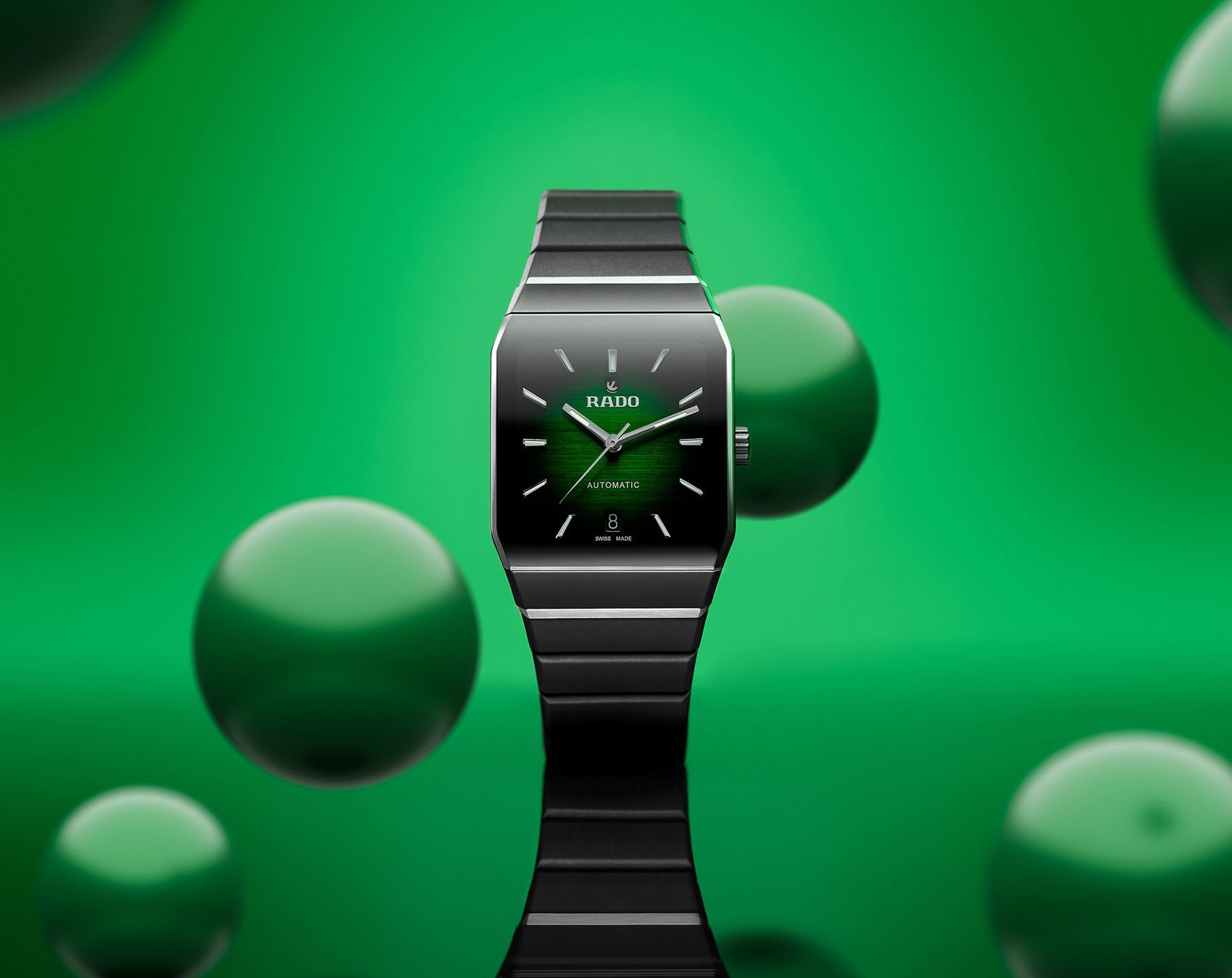Rado Anatom  Green Dial 32.5 mm Automatic Watch For Unisex - 7