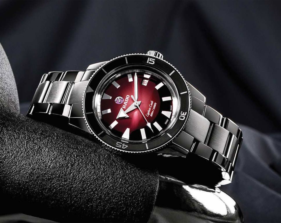 Rado Captain Cook  Red Dial 42 mm Automatic Watch For Men - 7
