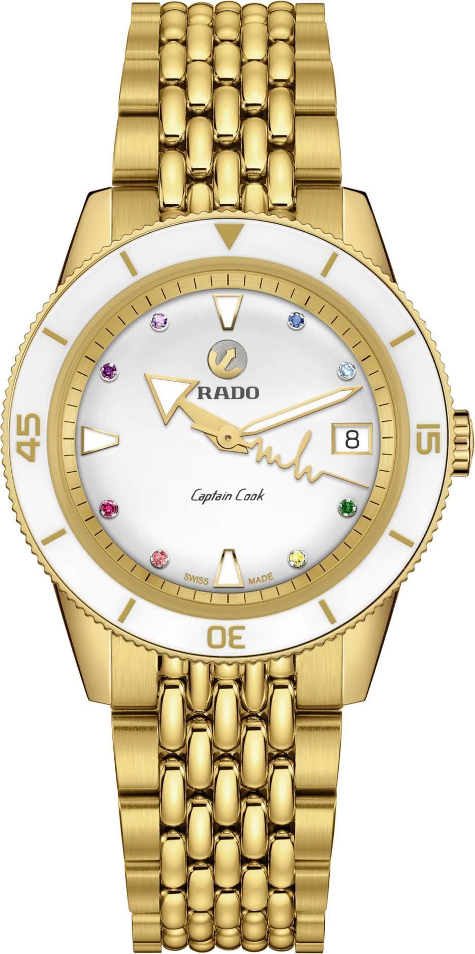 Rado Captain Cook  White Dial 37 mm Automatic Watch For Women - 1