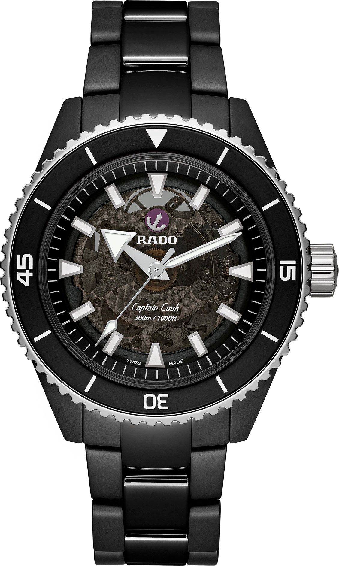 Rado Captain Cook  Black Dial 43 mm Automatic Watch For Men - 1