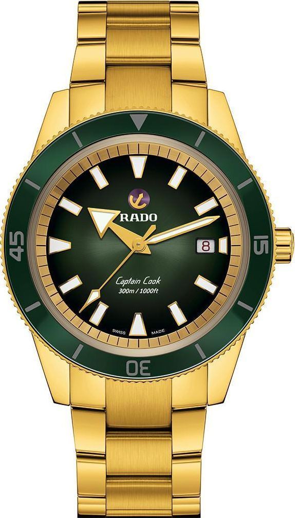 Rado Captain Cook  Green Dial 42 mm Automatic Watch For Men - 1