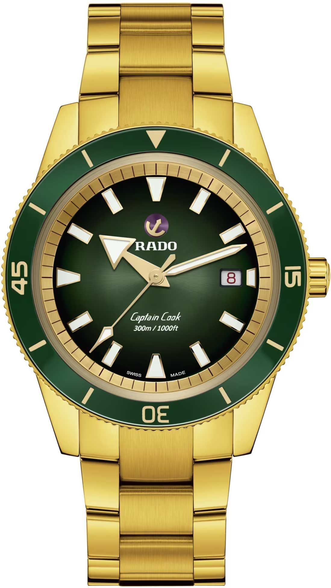 Rado Captain Cook  Black & Green Dial 42 mm Automatic Watch For Men - 1