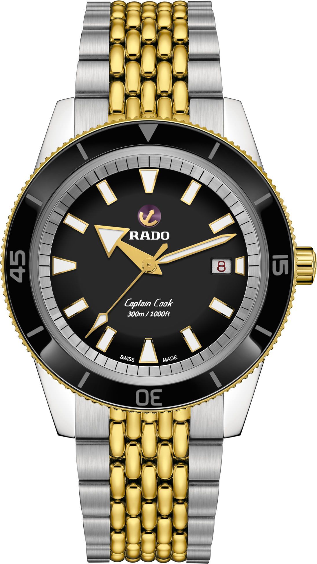 Rado Captain Cook  Black Dial 42 mm Automatic Watch For Men - 1