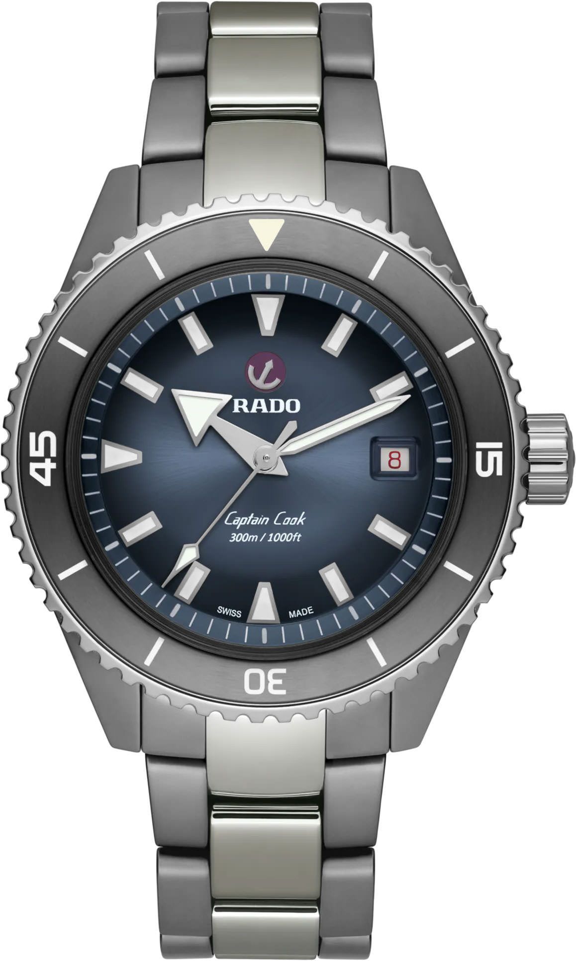 Rado Captain Cook  Blue Dial 43 mm Automatic Watch For Men - 1