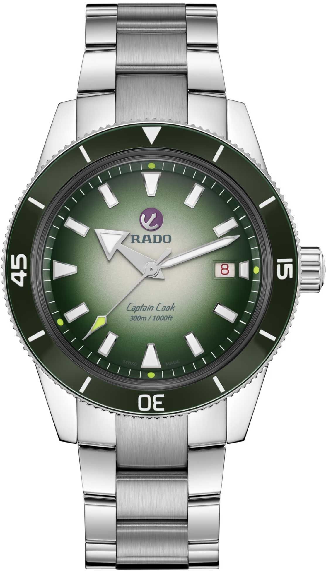 Rado Captain Cook  Green & White Dial 42 mm Automatic Watch For Men - 1