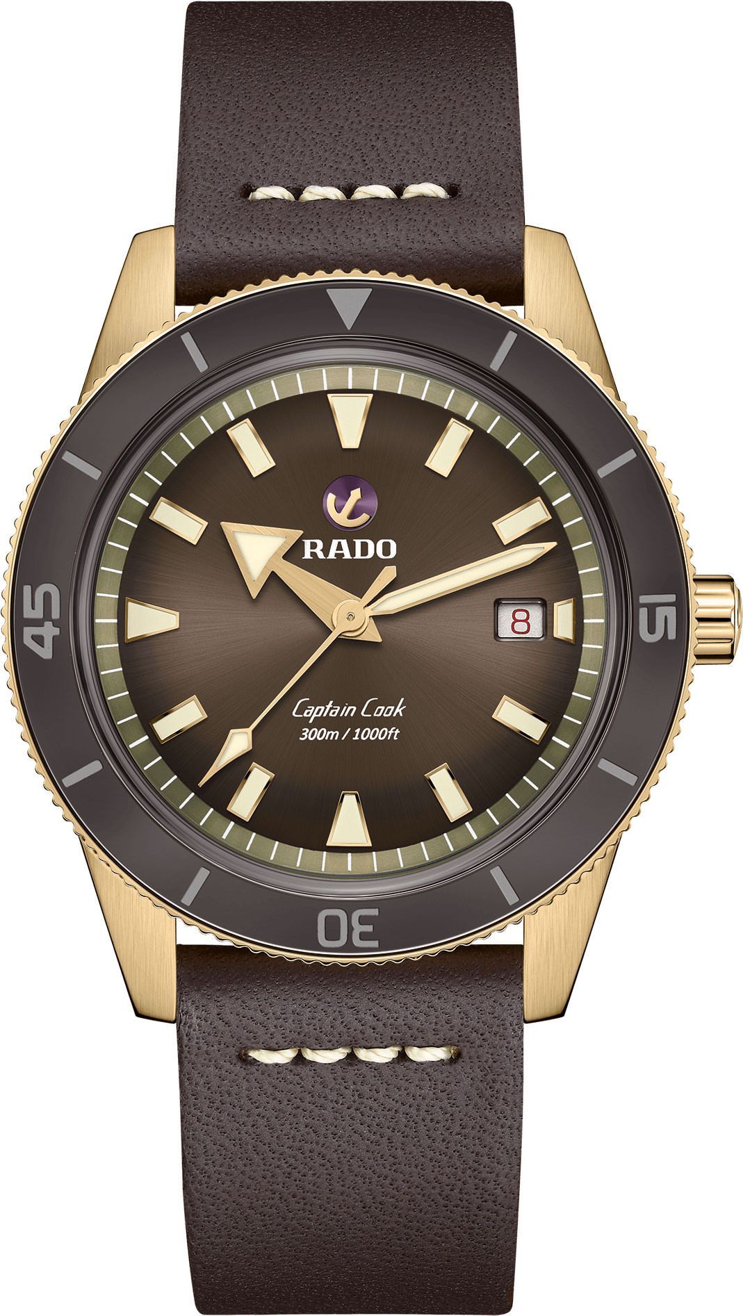Rado Captain Cook  Brown Dial 42 mm Automatic Watch For Men - 1