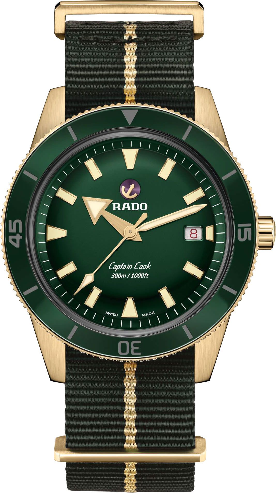 Rado Captain Cook  Green Dial 42 mm Automatic Watch For Men - 1