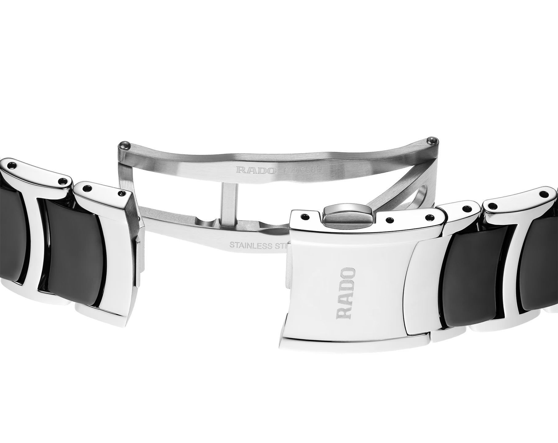 Rado Centrix  Silver & Black Dial 39.5 mm Automatic Watch For Unisex - 7