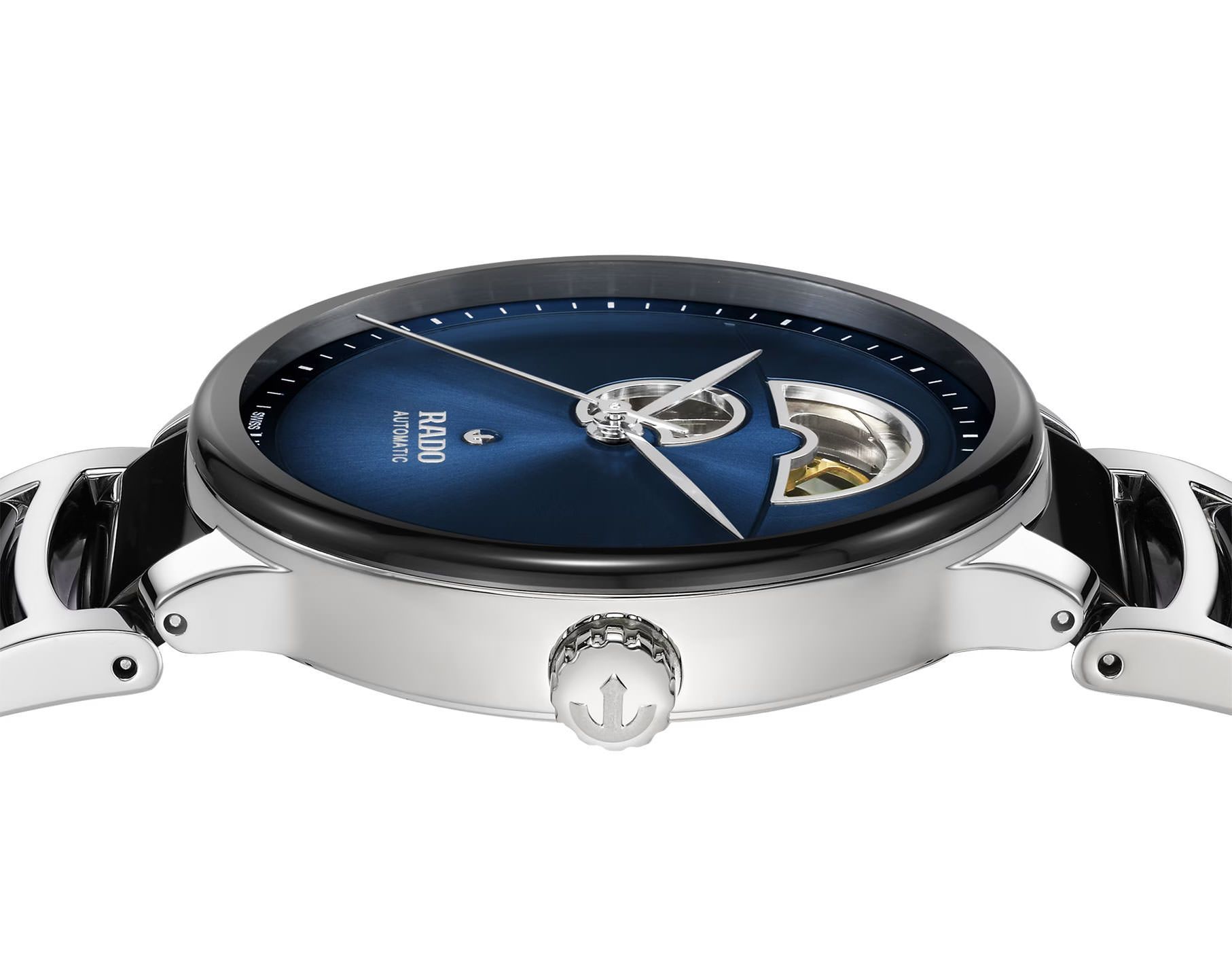 Rado Centrix  Blue Dial 39.5 mm Automatic Watch For Unisex - 3