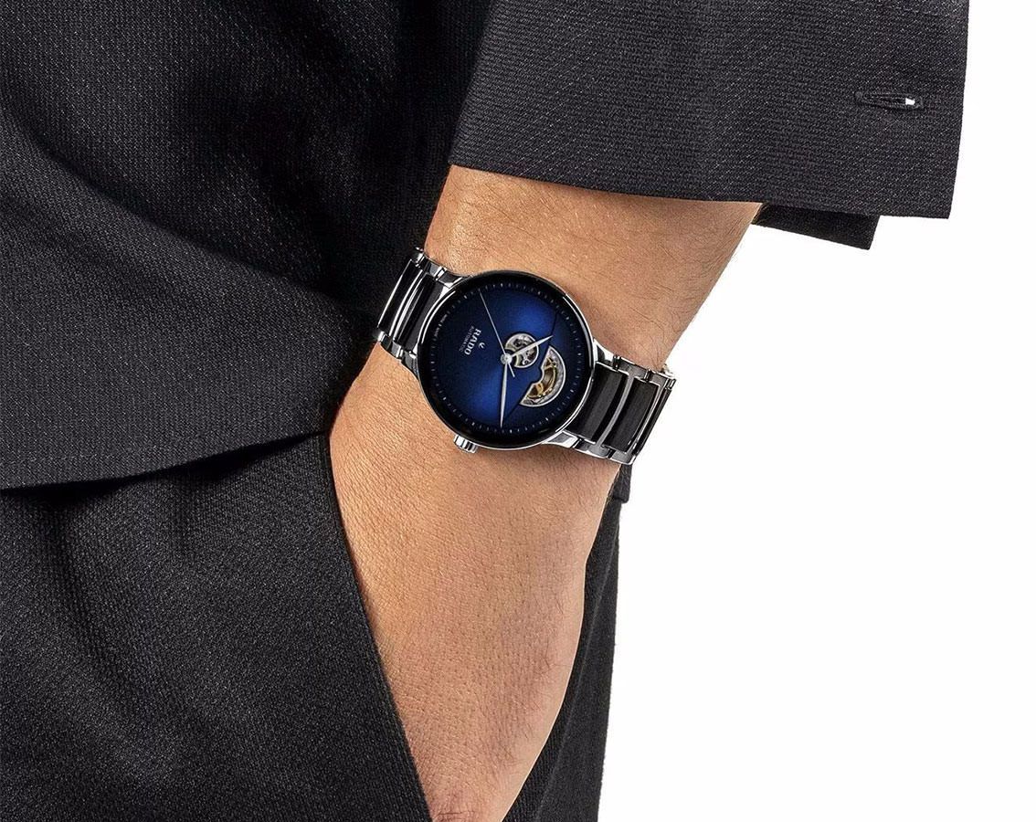 Rado Centrix  Blue Dial 39.5 mm Automatic Watch For Unisex - 5