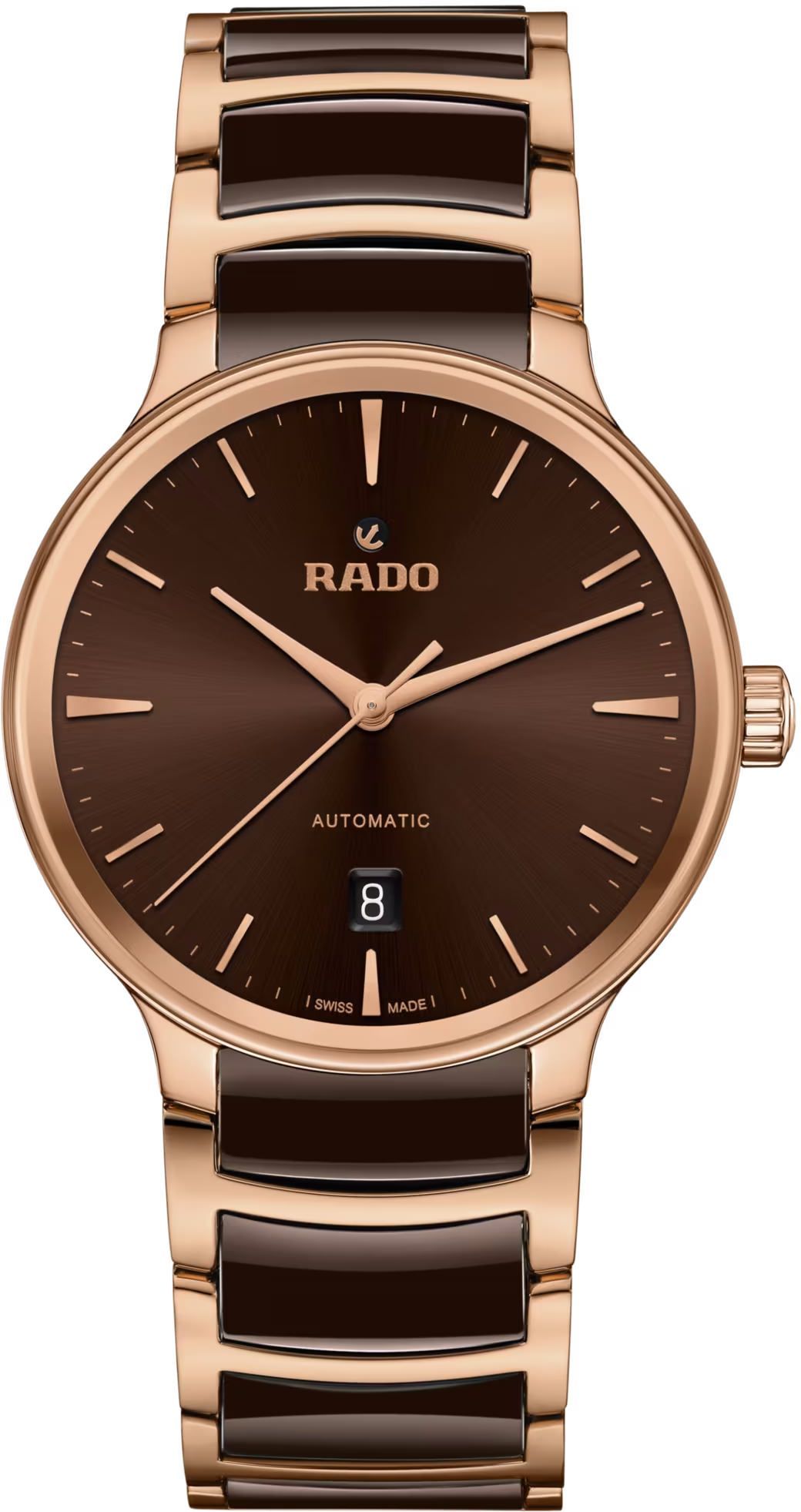 Rado Centrix  Brown Dial 39.5 mm Automatic Watch For Unisex - 1