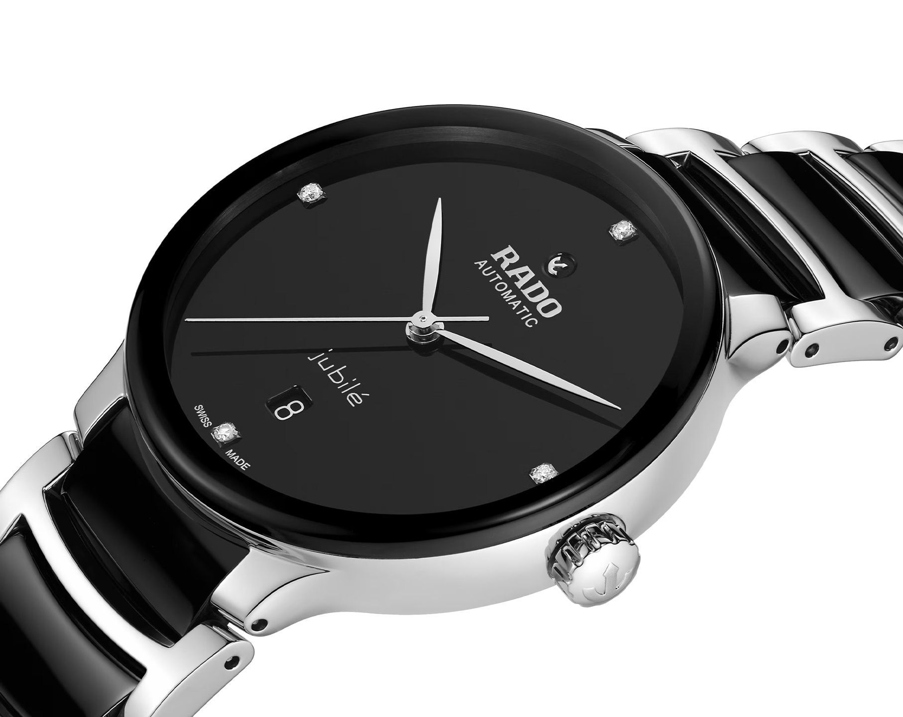 Rado Centrix  Black Dial 39.5 mm Automatic Watch For Unisex - 2