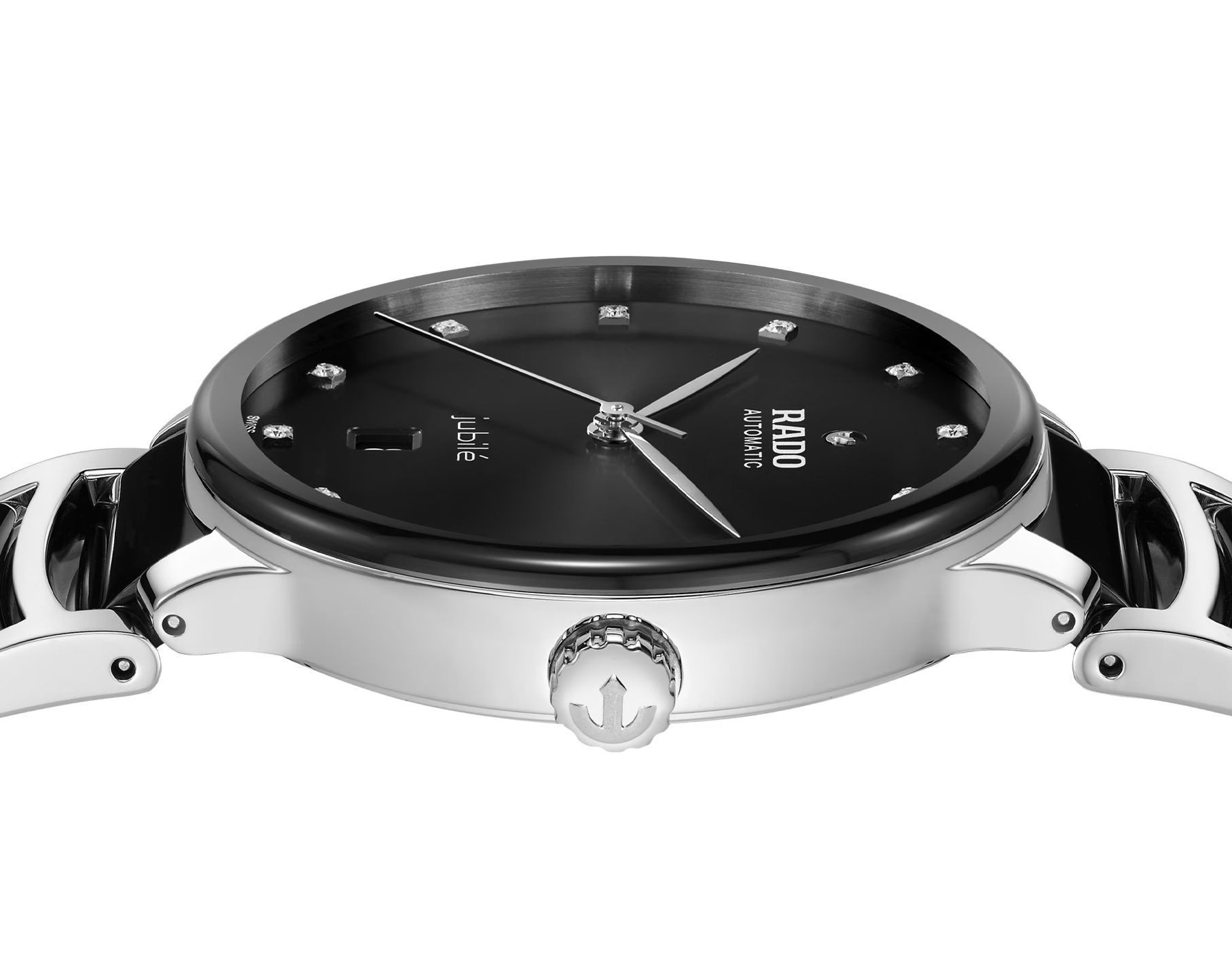 Rado Centrix  Black Dial 39.5 mm Automatic Watch For Unisex - 3