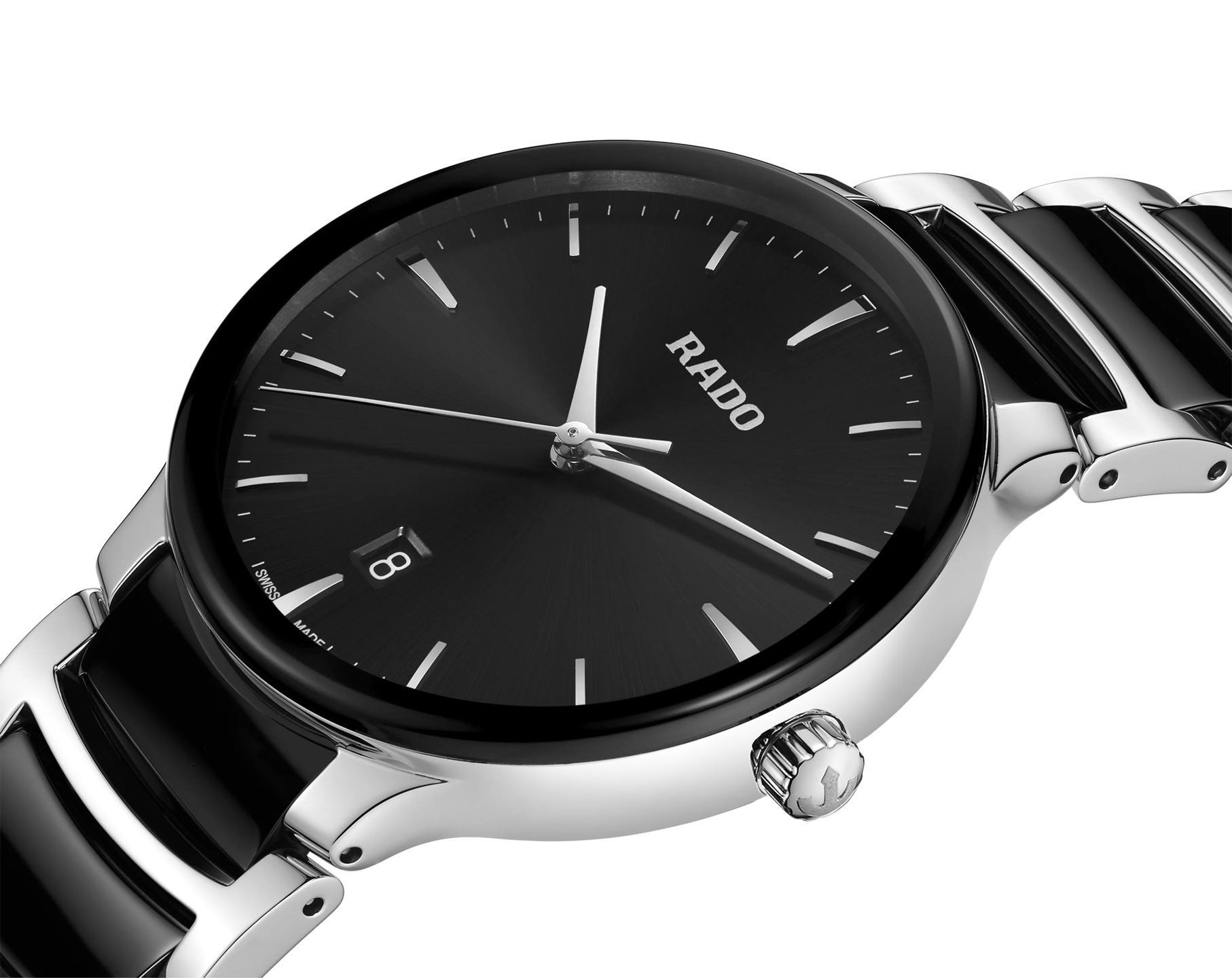 Rado Centrix  Black Dial 39.5 mm Quartz Watch For Unisex - 2