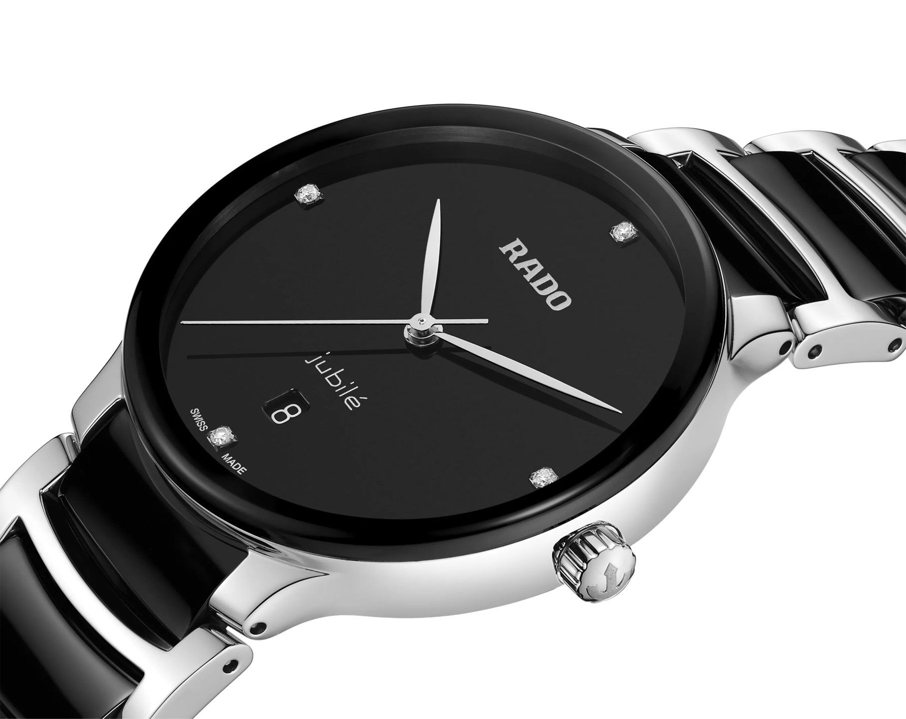 Rado Centrix  Black Dial 39.5 mm Quartz Watch For Unisex - 2