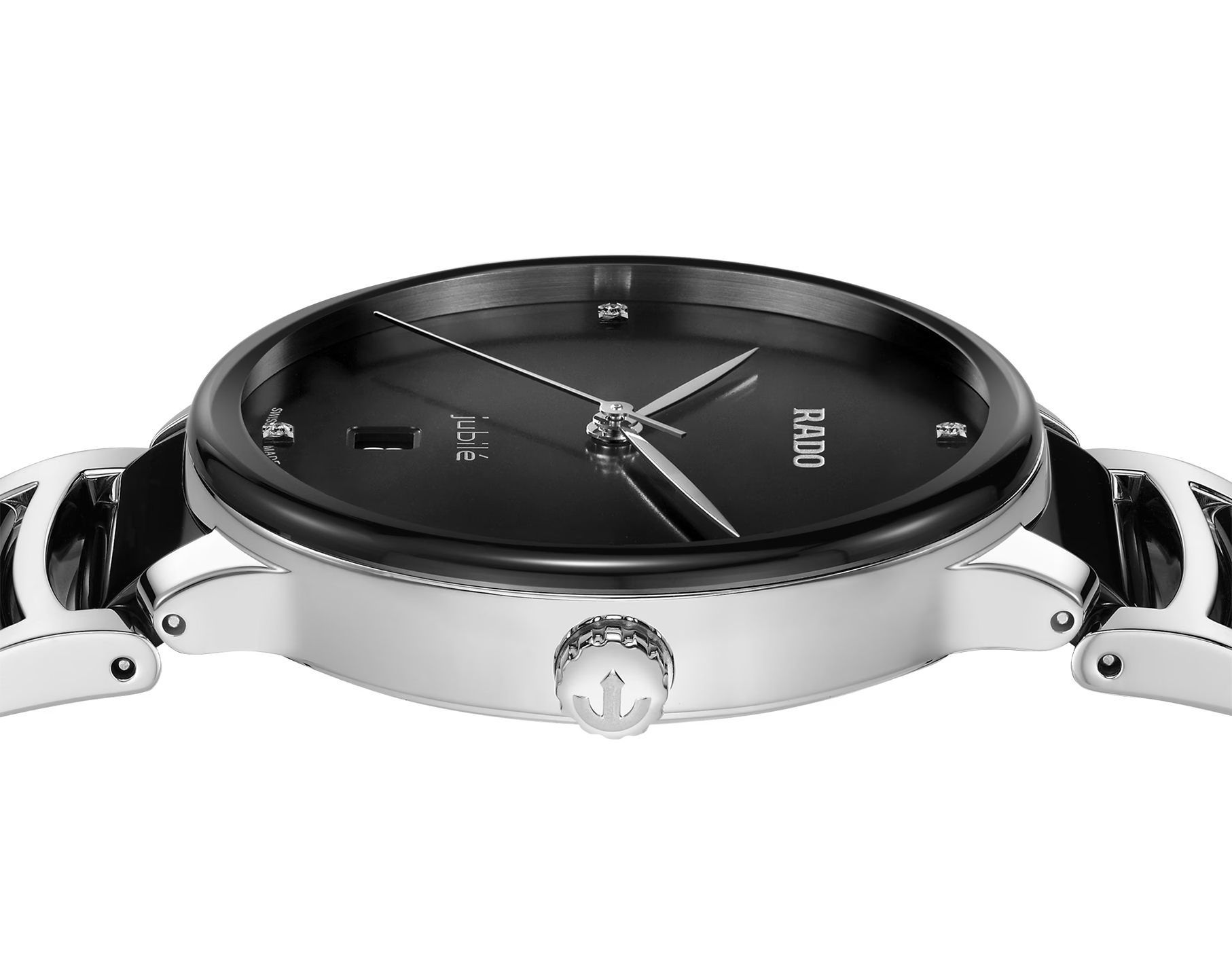 Rado Centrix  Black Dial 39.5 mm Quartz Watch For Unisex - 3