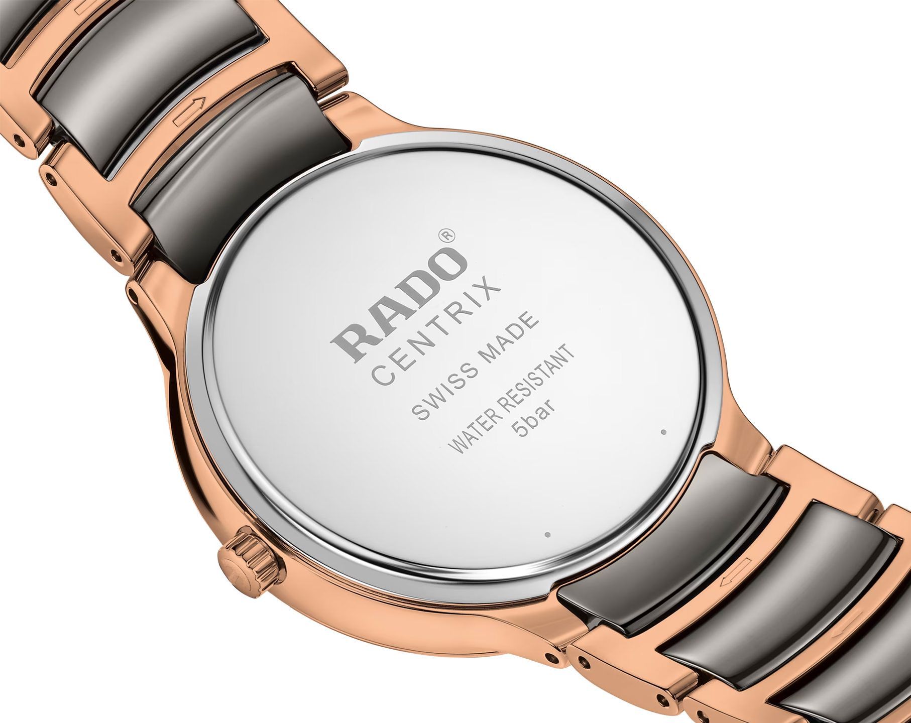 Rado Centrix  White Dial 39.5 mm Quartz Watch For Unisex - 4