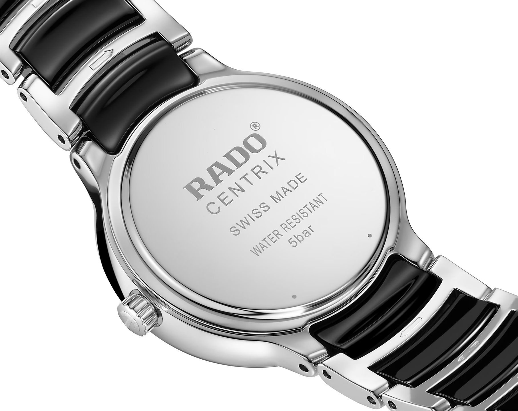 Rado Centrix  Black Dial 30.5 mm Quartz Watch For Women - 4