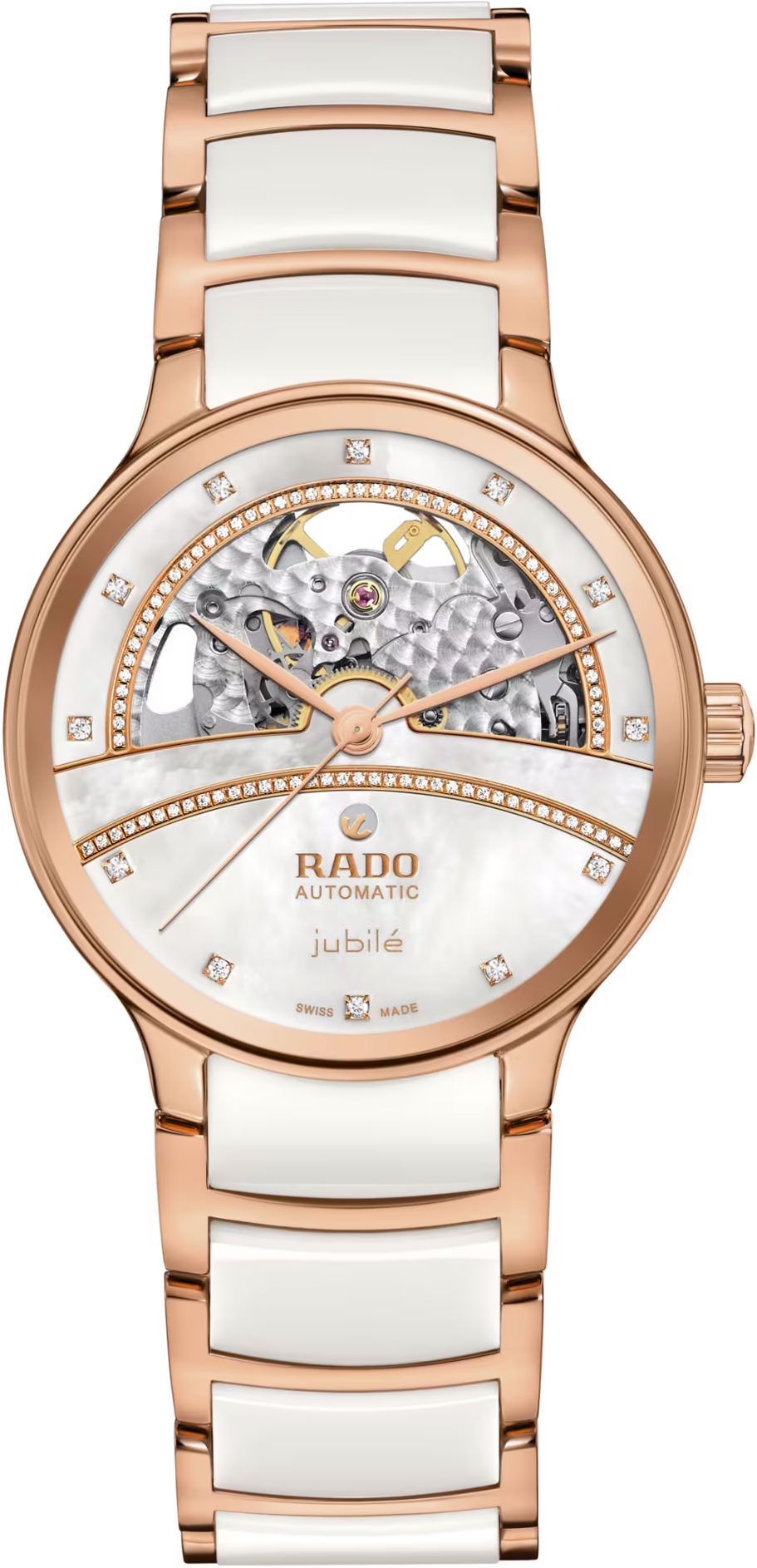 Rado Centrix  White MOP Dial 35 mm Automatic Watch For Women - 1