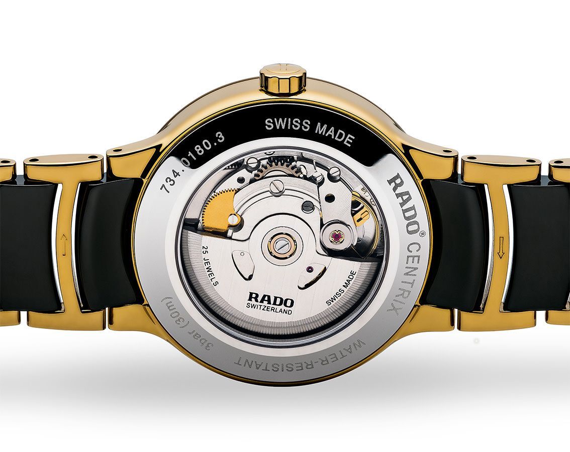 Rado Centrix  Black Dial 38 mm Automatic Watch For Men - 2