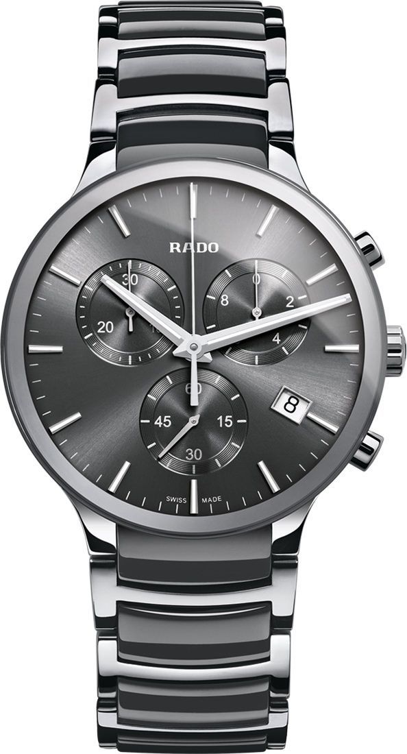 Rado Centrix  Grey Dial 40 mm Quartz Watch For Men - 1
