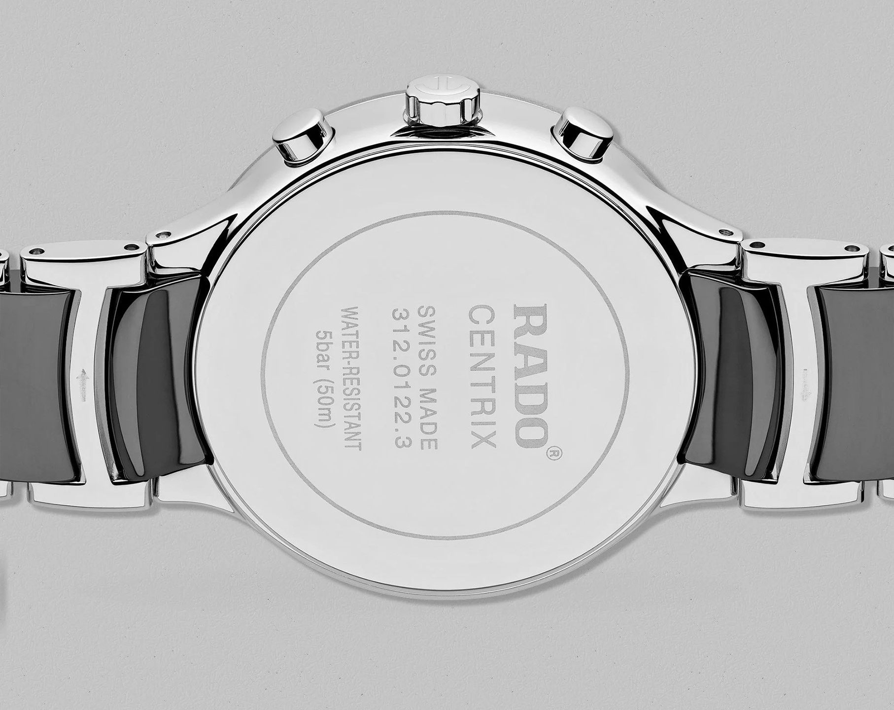 Rado Centrix  Grey Dial 40 mm Quartz Watch For Men - 3