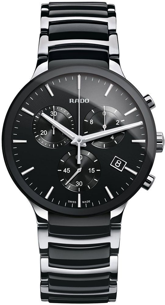Rado Centrix  Black Dial 40 mm Quartz Watch For Men - 1
