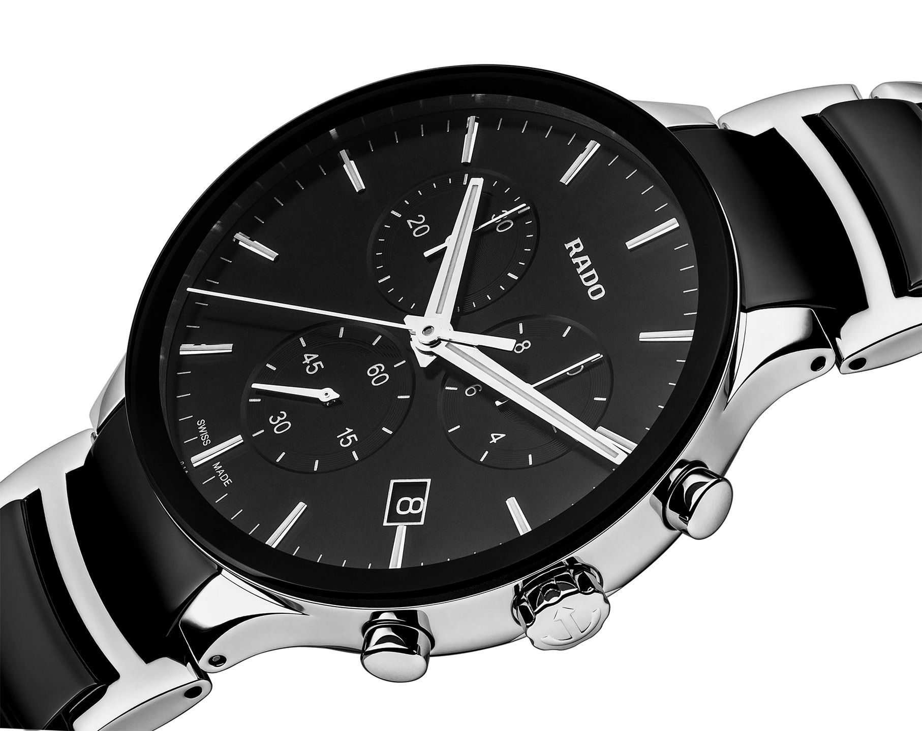 Rado Centrix  Black Dial 40 mm Quartz Watch For Men - 2