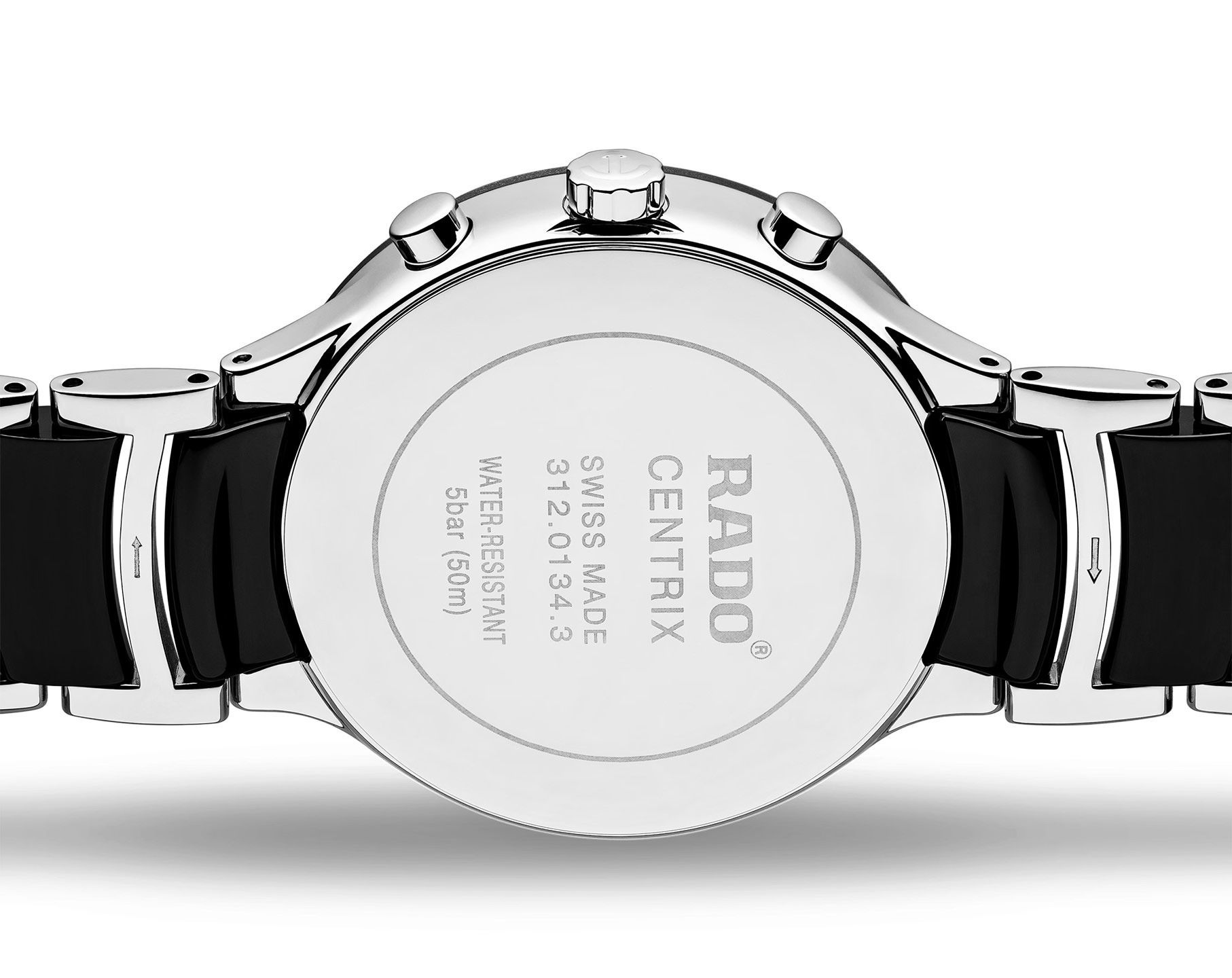 Rado Centrix  Black Dial 40 mm Quartz Watch For Men - 3