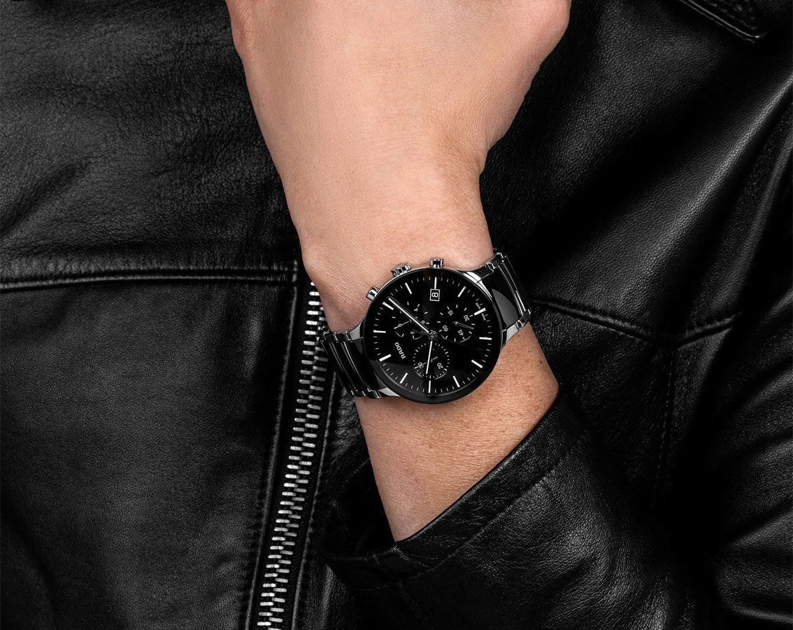 Rado Centrix  Black Dial 40 mm Quartz Watch For Men - 4