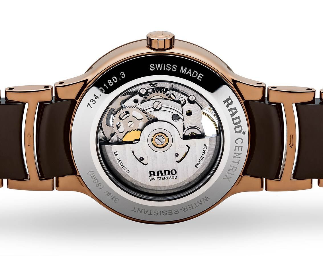 Rado Centrix  Brown Dial 38 mm Automatic Watch For Men - 3