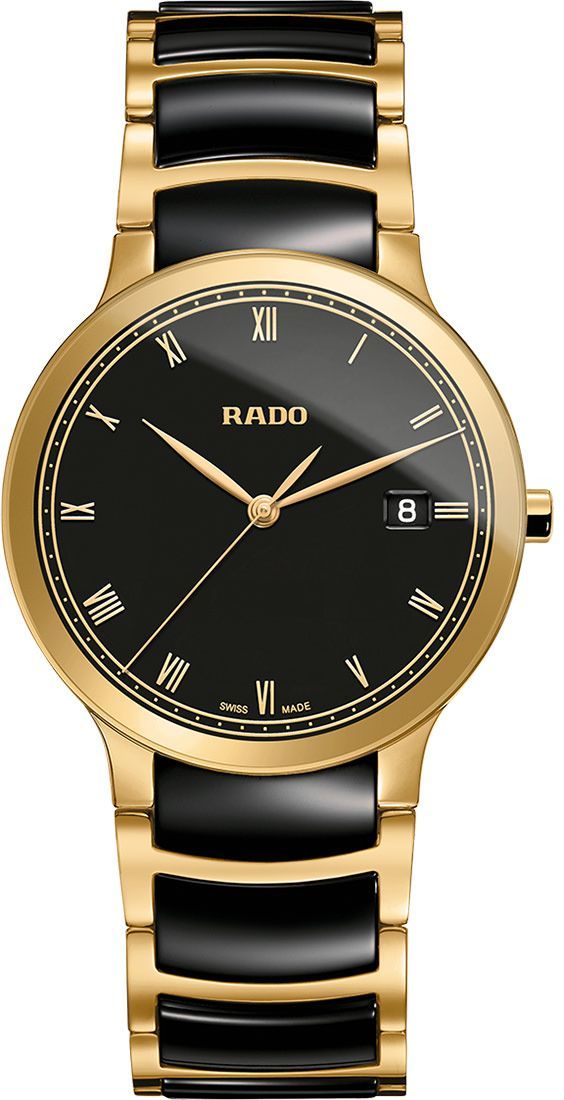 Rado Centrix  Black Dial 38 mm Quartz Watch For Men - 1