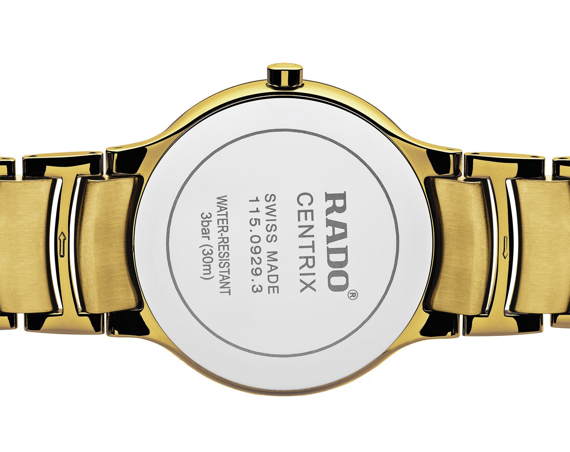 Rado Centrix  Black Dial 38 mm Quartz Watch For Men - 3