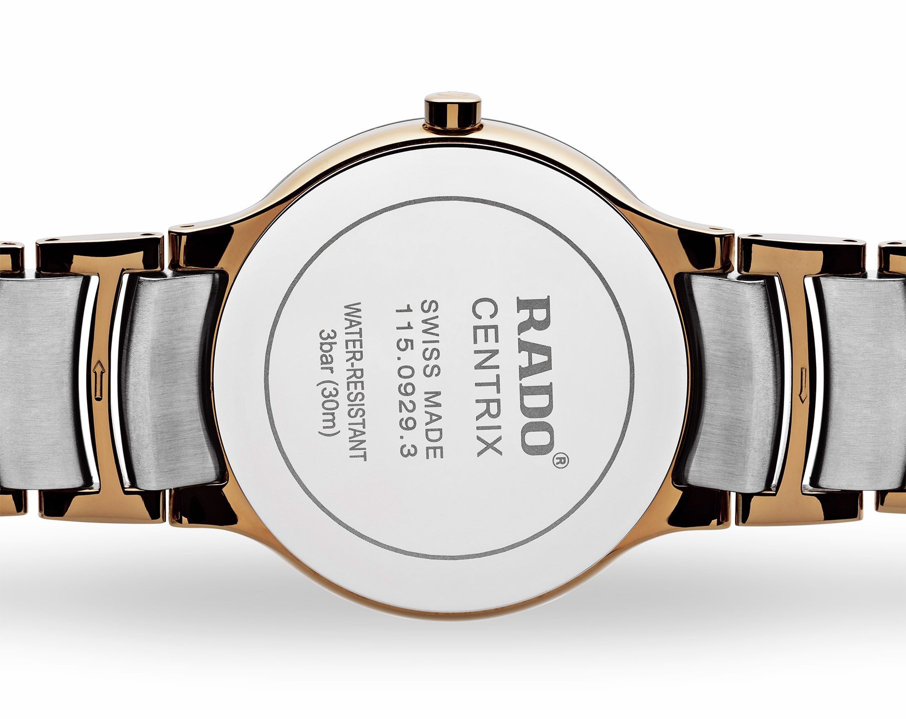 Rado Centrix  Silver Dial 38 mm Quartz Watch For Men - 3