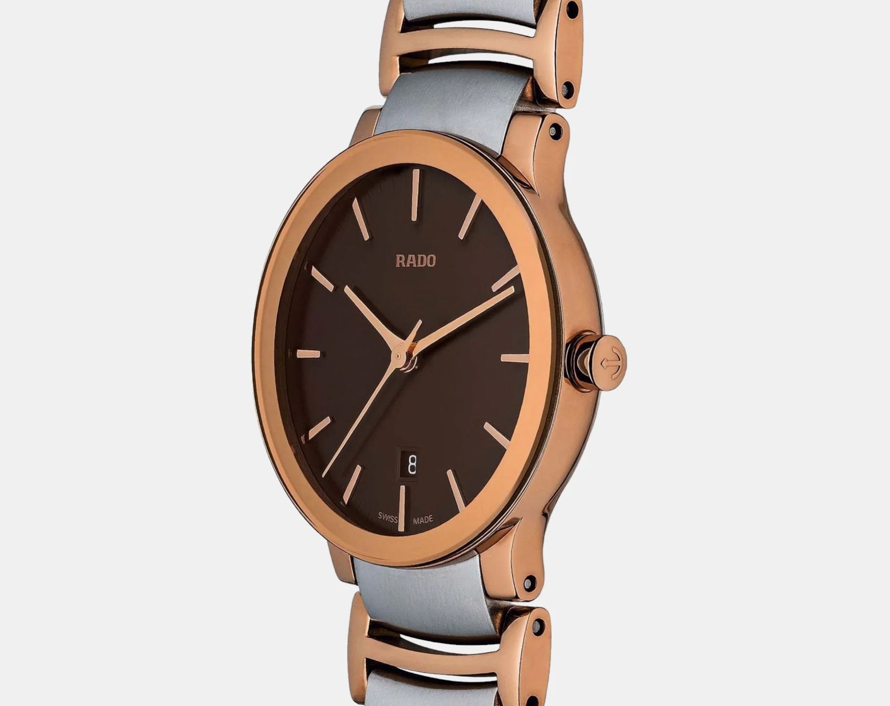 Rado Centrix 38 mm Watch in Brown Dial