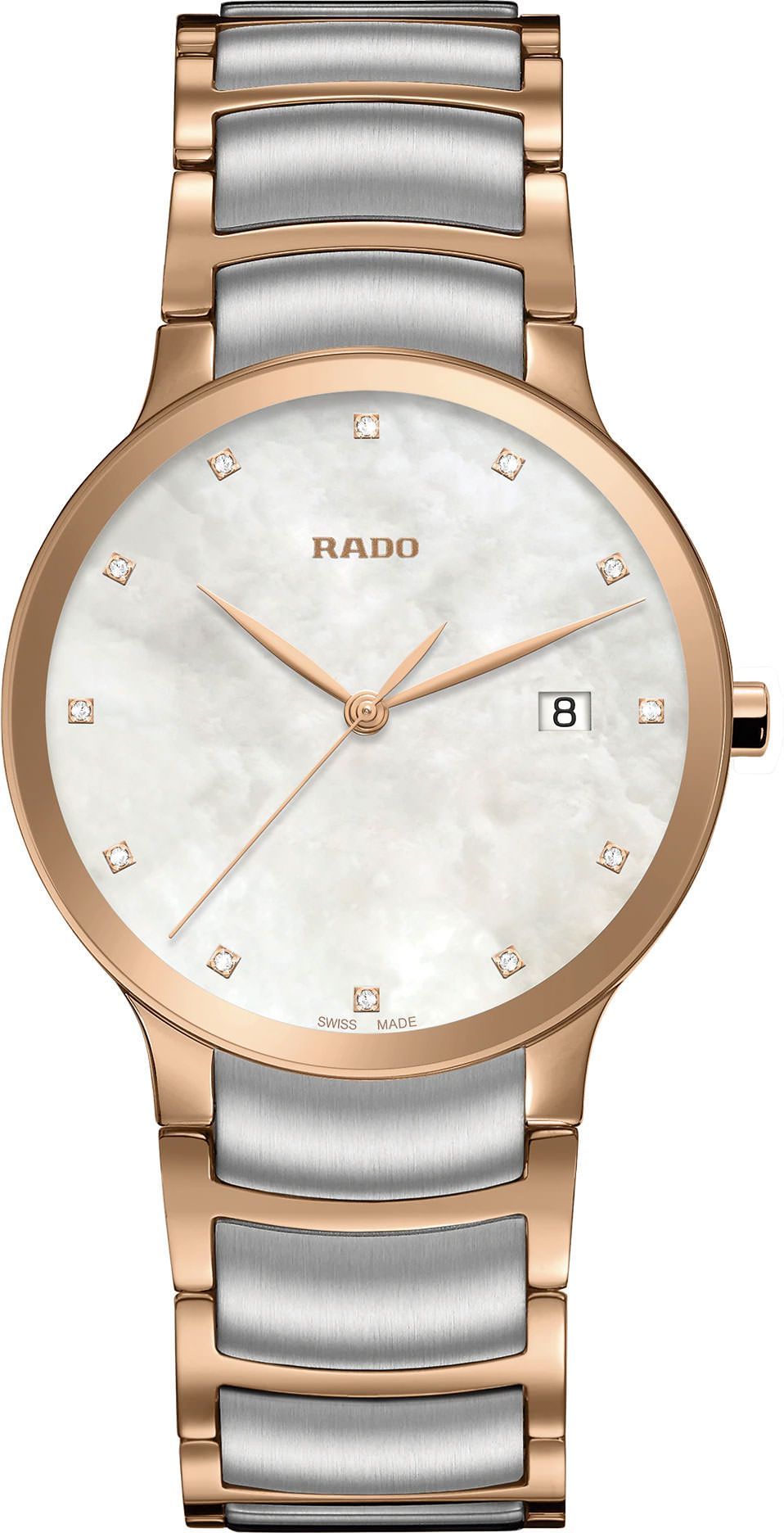 Rado Centrix  MOP Dial 38 mm Quartz Watch For Unisex - 1