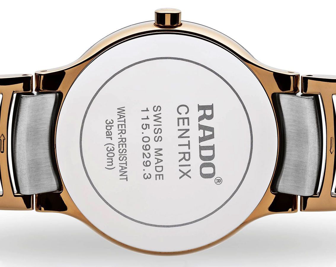 Rado Centrix  MOP Dial 38 mm Quartz Watch For Unisex - 3