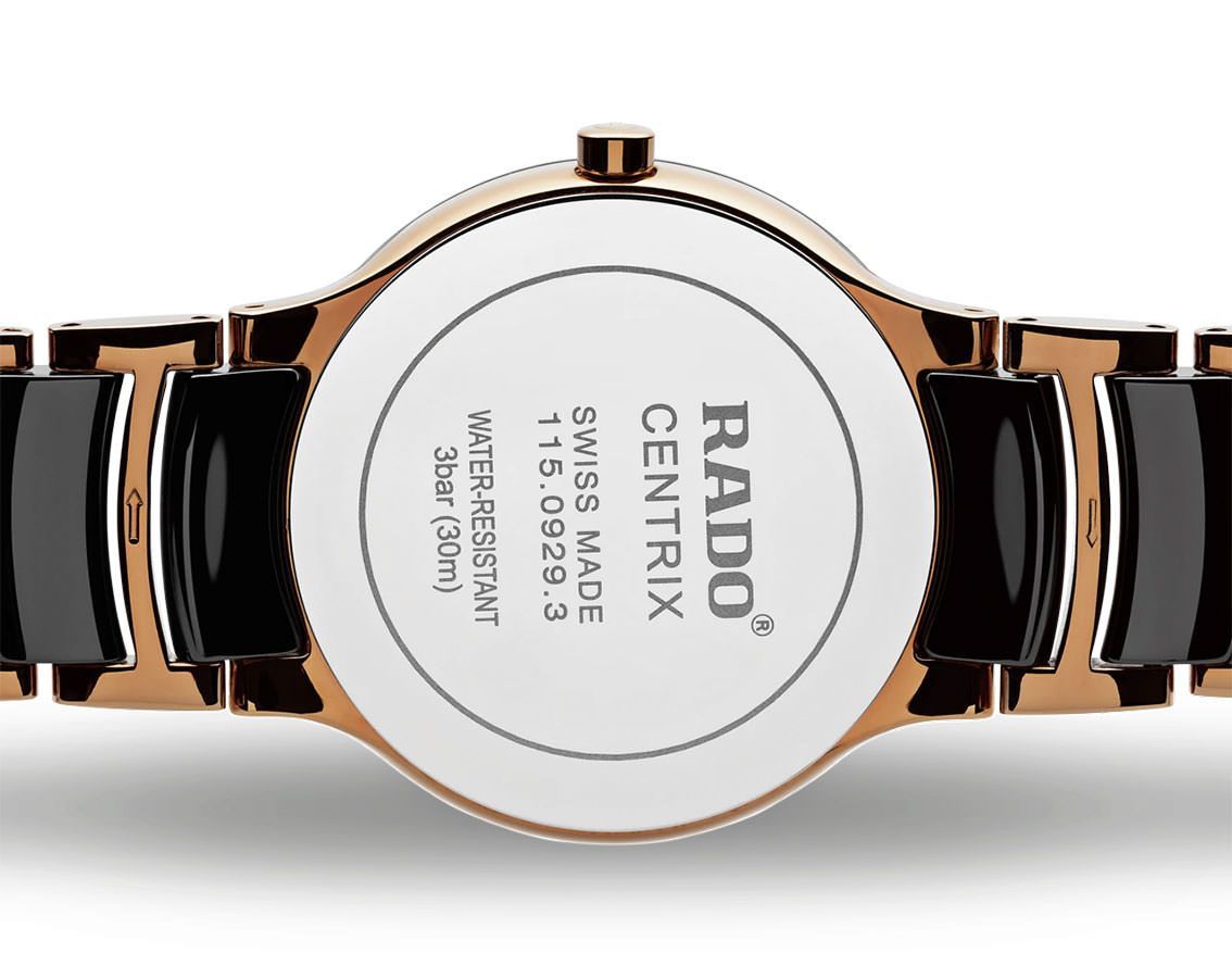 Rado Centrix  Black Dial 28 mm Quartz Watch For Women - 3