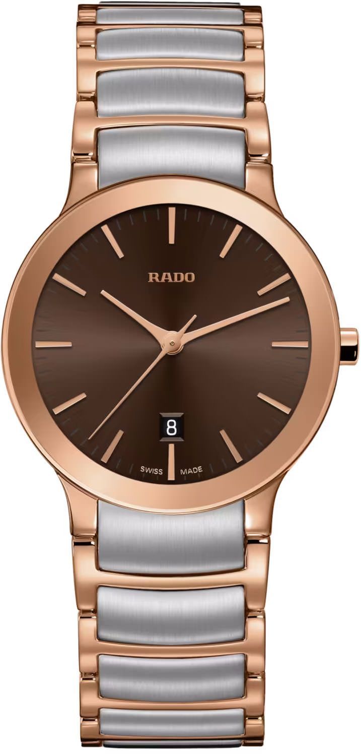 Rado Centrix  Brown Dial 28 mm Quartz Watch For Women - 1