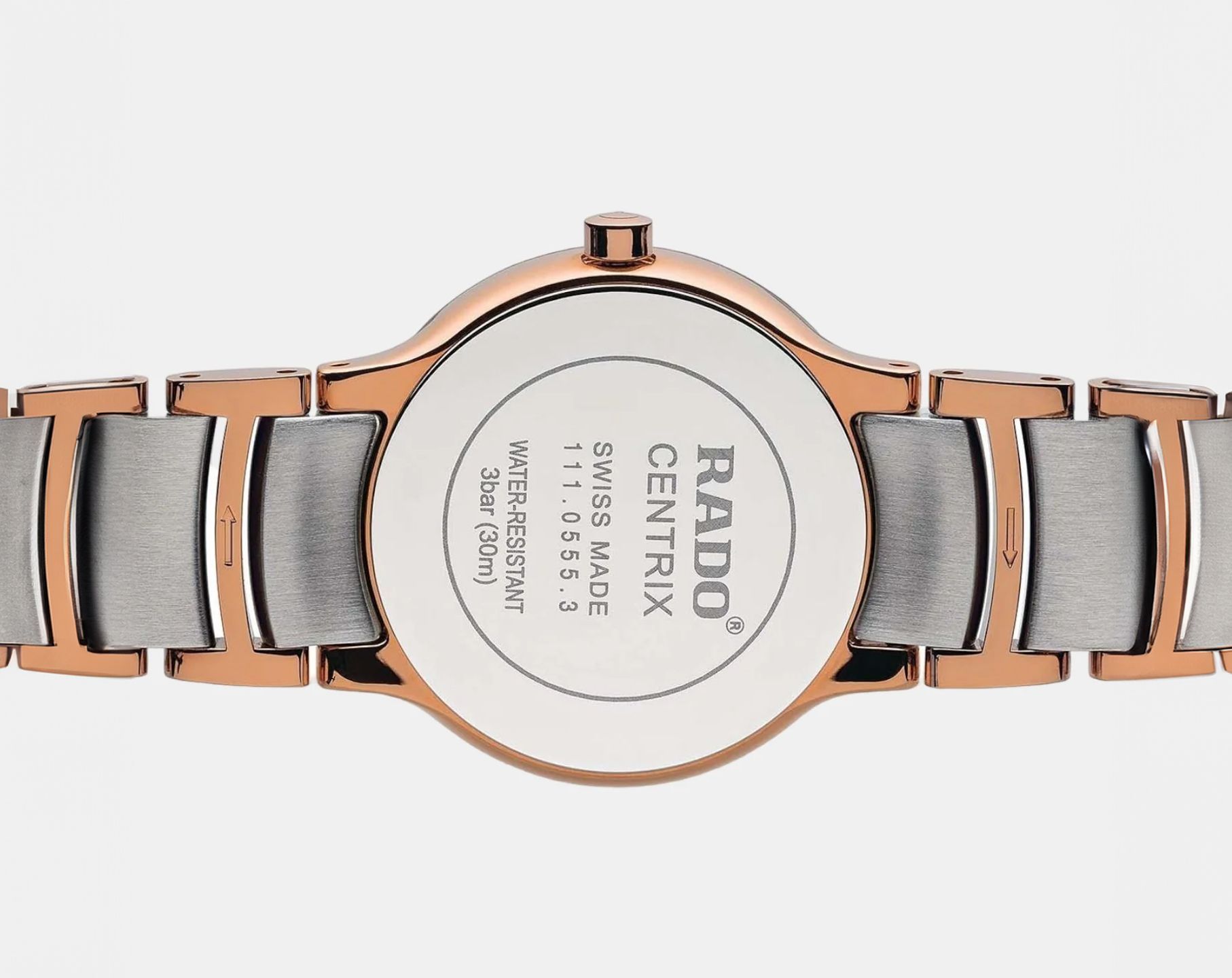 Rado Centrix  Brown Dial 28 mm Quartz Watch For Women - 2