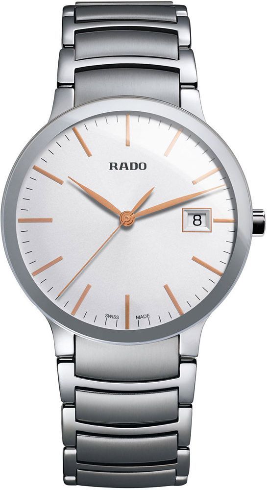 Rado Centrix  White Dial 38 mm Quartz Watch For Men - 1