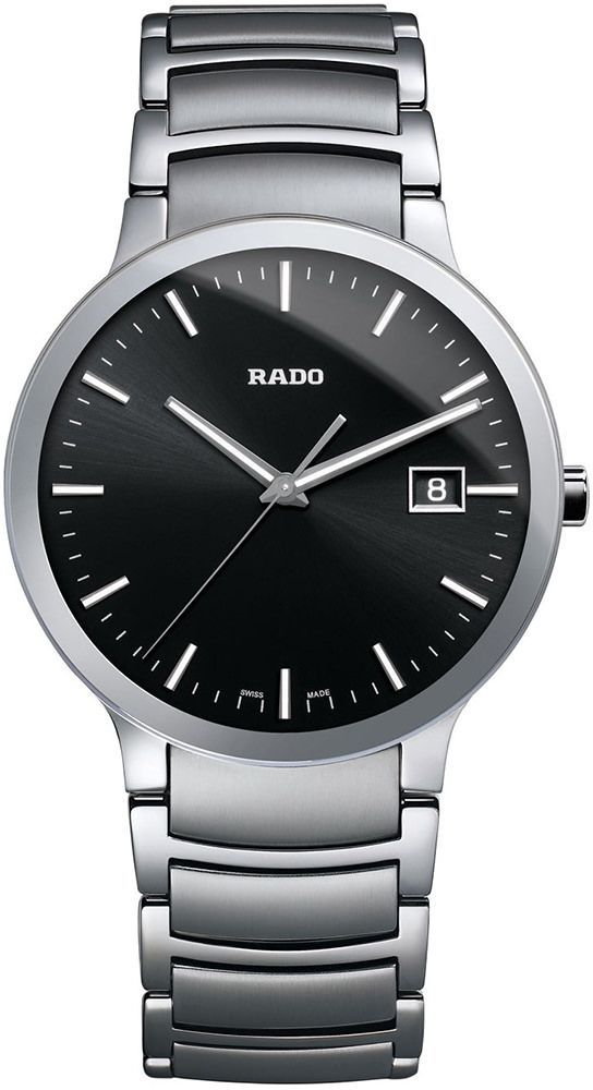 Rado Centrix  Black Dial 38 mm Quartz Watch For Men - 1