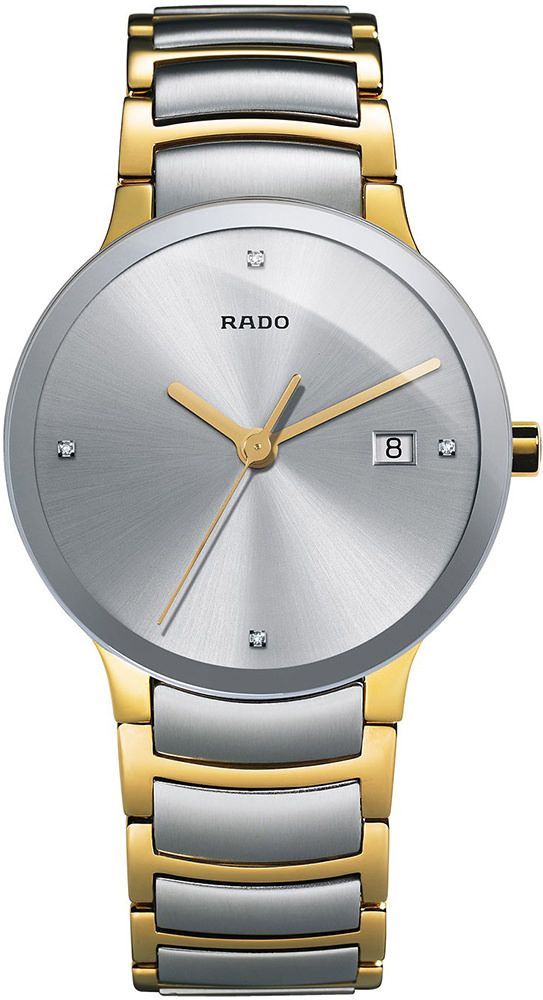 Rado Centrix  Silver Dial 38 mm Quartz Watch For Men - 1
