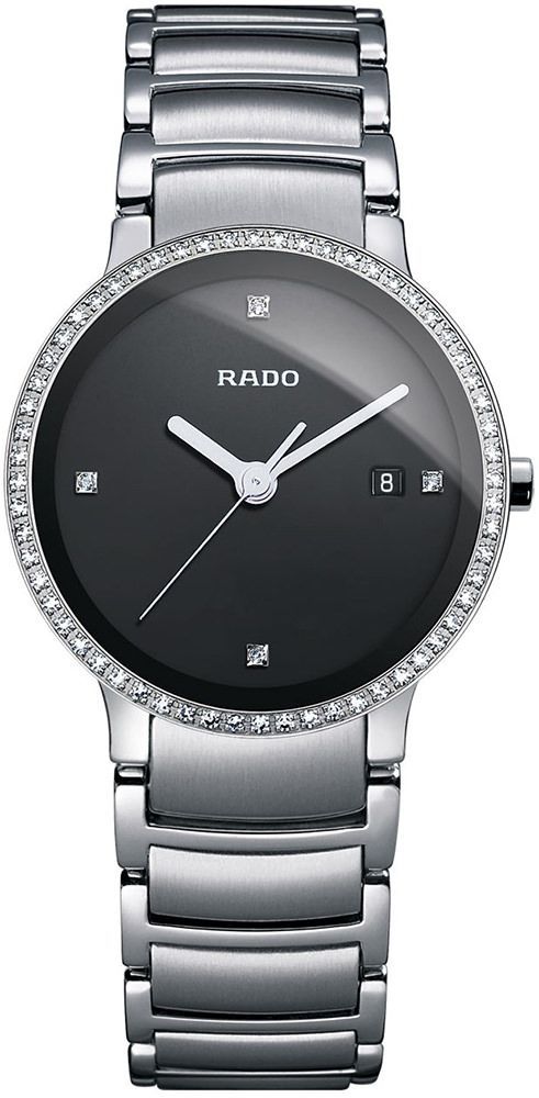 Rado Centrix  Black Dial 28 mm Quartz Watch For Women - 1