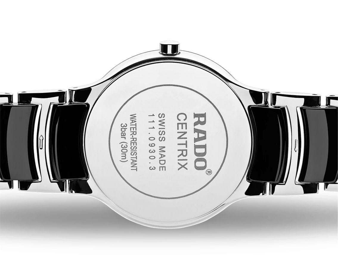 Rado Centrix  Black Dial 38 mm Quartz Watch For Men - 3
